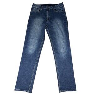 Sonoma The Everyday Jean Relaxed Straight Leg 32/34 Medium Wash Mid Rise Jeans